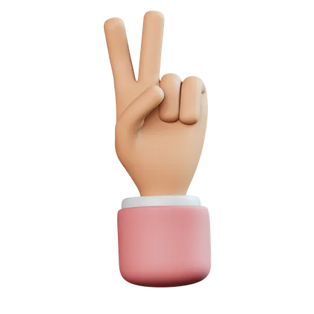 Victory Gesture  3D Icon