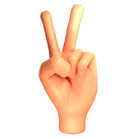 Victory Gesture  3D Icon