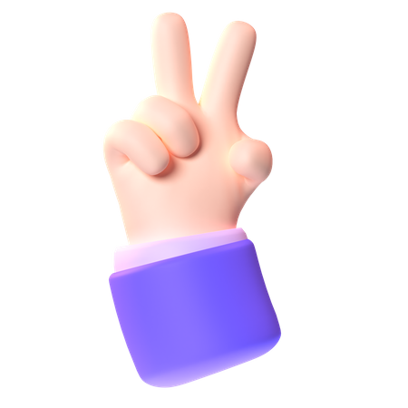 Victory Gesture  3D Icon