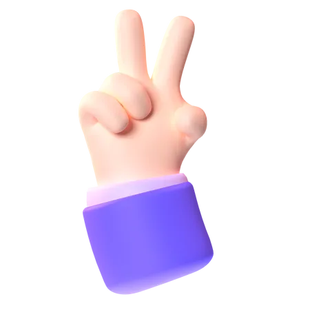 Victory Gesture  3D Icon