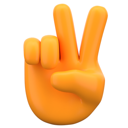 勝利の手  3D Icon