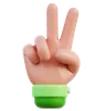 Victory hand gesture