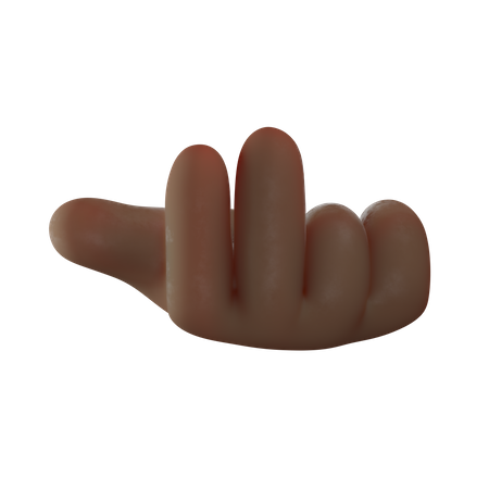 Victory Hand Gesture  3D Illustration