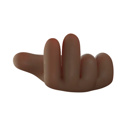 Victory Hand Gesture  3D Illustration