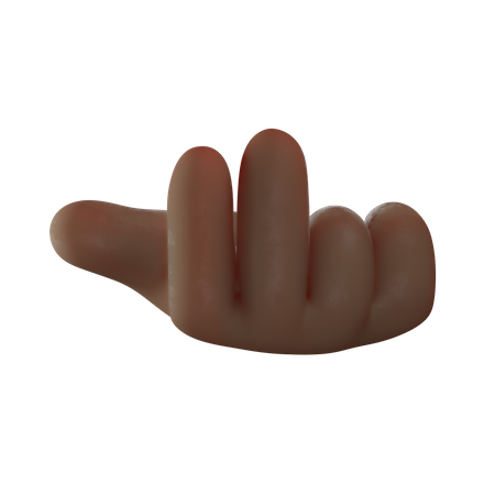 Victory Hand Gesture 3D Illustration