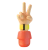 Victory Hand Gesture