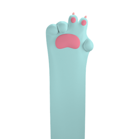 Victory Paw Hand Gesture  3D Icon