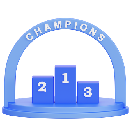 Victory Podium  3D Icon