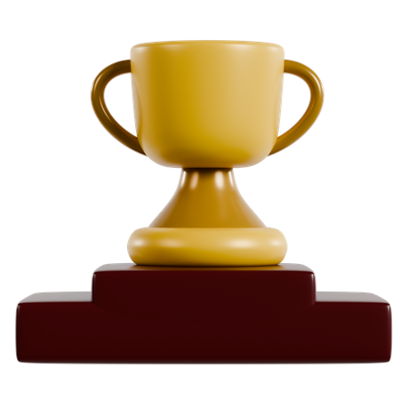Victory Podium Trophy  3D Icon