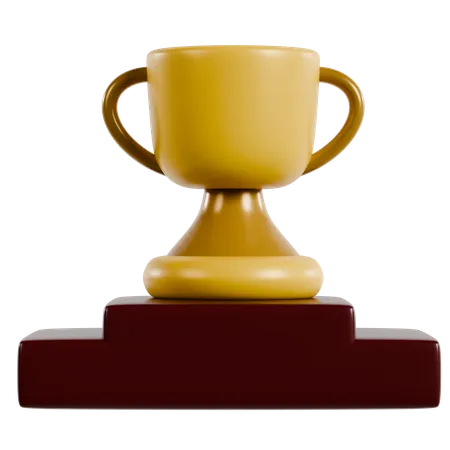 Victory Podium Trophy  3D Icon