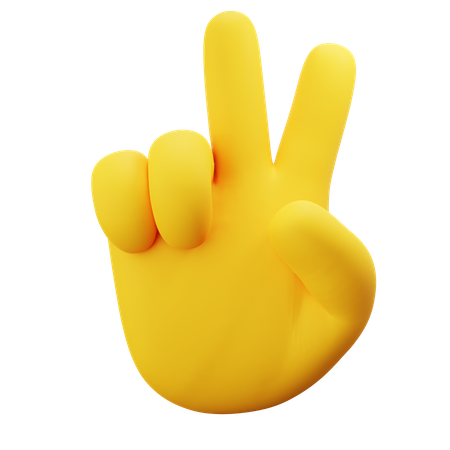 Victory Sign  3D Icon