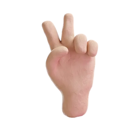 Peace Hand Emoji On Transparent Background 3 D Illustration 3D Logo