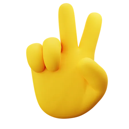 Victory Sign 3D Icon