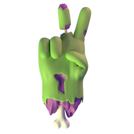 Victory Zombie Hand 3D Icon