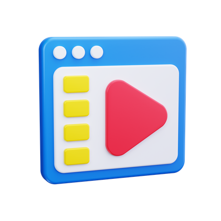 Video  3D Icon