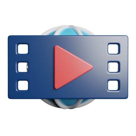 동영상  3D Icon