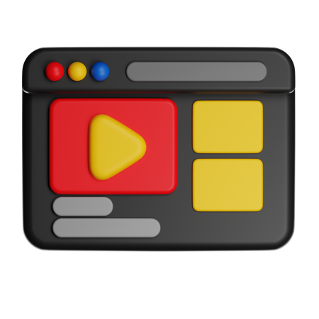Video  3D Icon