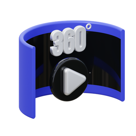 Vidéo à 360 degrés  3D Icon