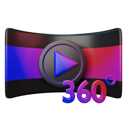 Vídeo de 360 grados  3D Illustration