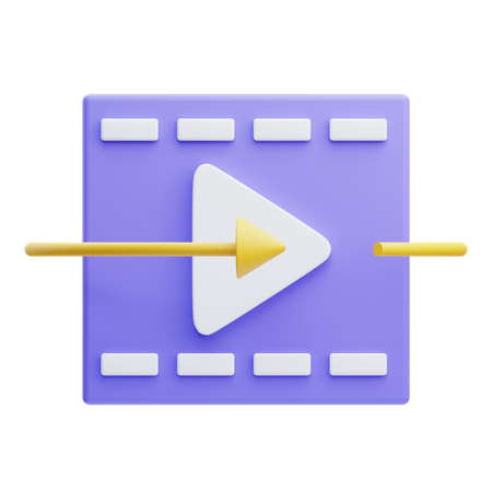 Vídeo 360  3D Icon