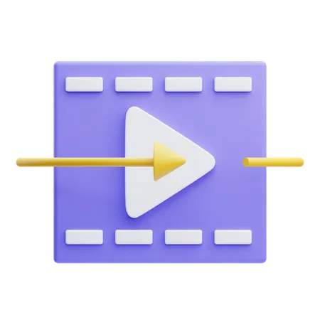 Vídeo 360  3D Icon