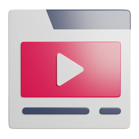 Video  3D Icon