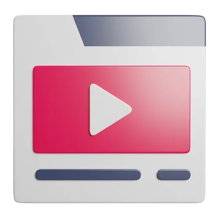 Video  3D Icon