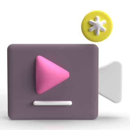 Video  3D Icon