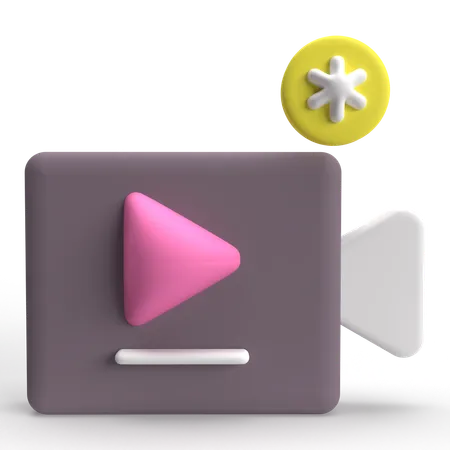 Video  3D Icon