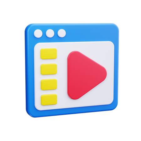 Video  3D Icon