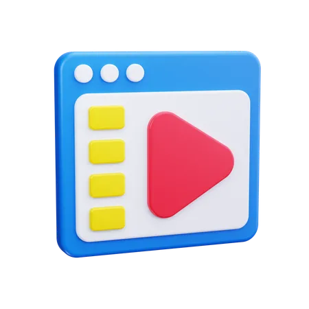 Video  3D Icon