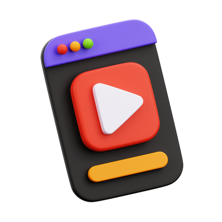 Video  3D Icon