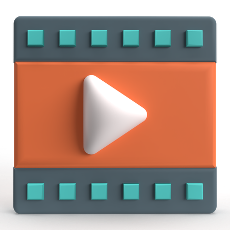 Video  3D Icon