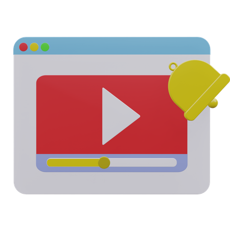 Video abonnieren  3D Icon