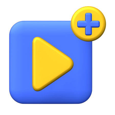 Añadir vídeo  3D Icon