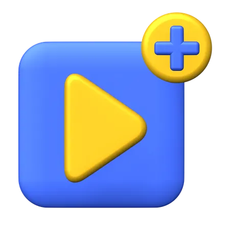 Añadir vídeo  3D Icon