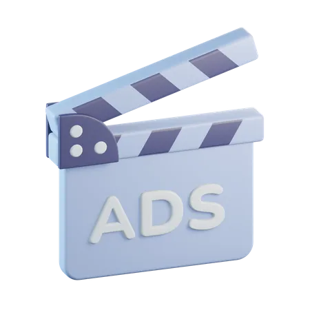 Video ads  3D Icon