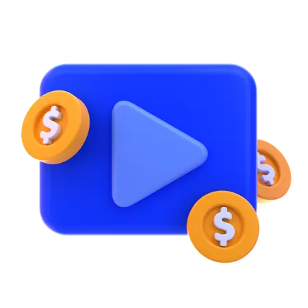 비디오 광고  3D Icon