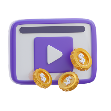 動画広告  3D Icon