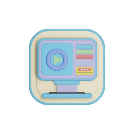 Video Ads  3D Icon