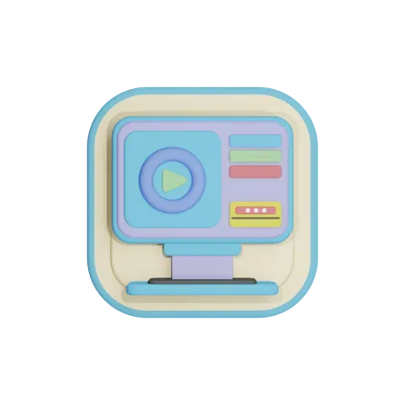 Video Ads  3D Icon