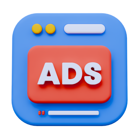 Video Ads  3D Icon