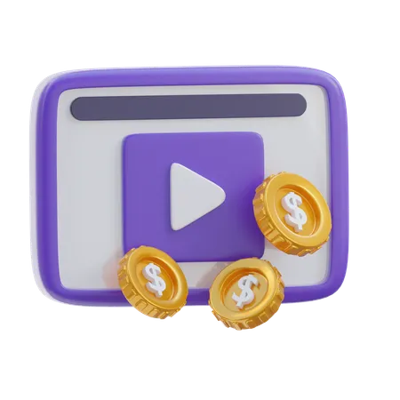 Video Ads  3D Icon