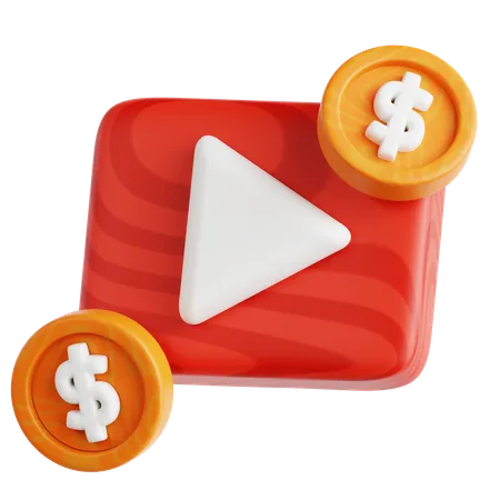 Video Ads  3D Icon