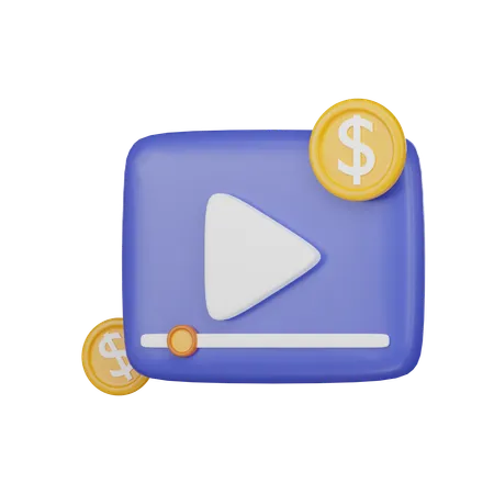 Video Ads  3D Icon