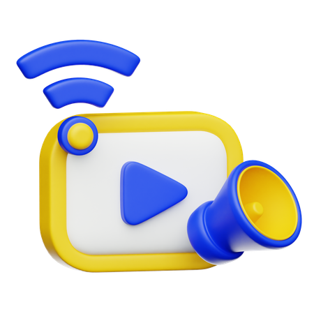 Video ADS  3D Icon