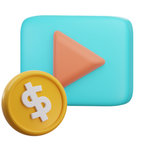 Video Ads  3D Icon