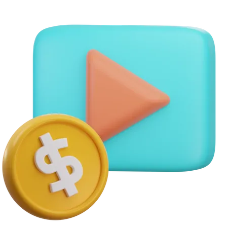 Video Ads  3D Icon