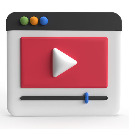 Video Advertising  3D Icon