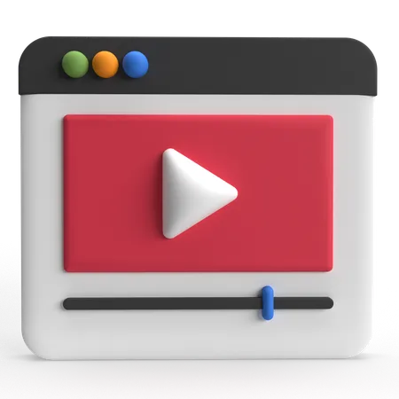 Video Advertising  3D Icon